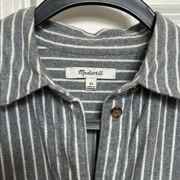 Madewell Flannel Westward Shirt in Stripe - Picture 6 of 7